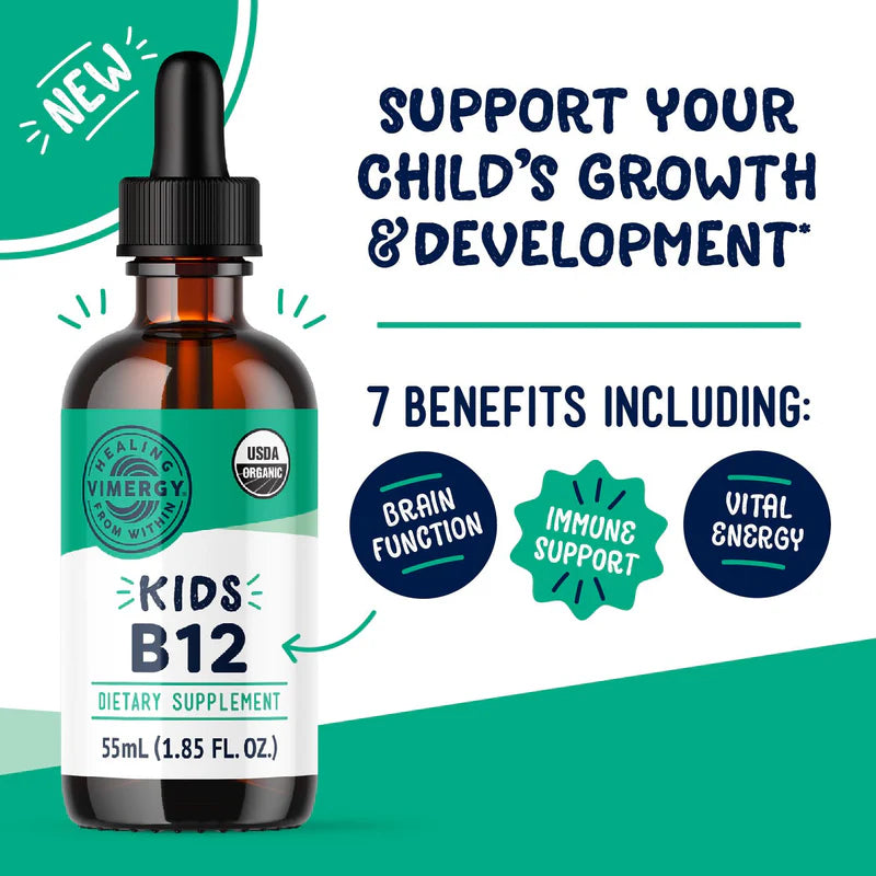 Vimergy Kids Organic Liquid B12 – 55 ml