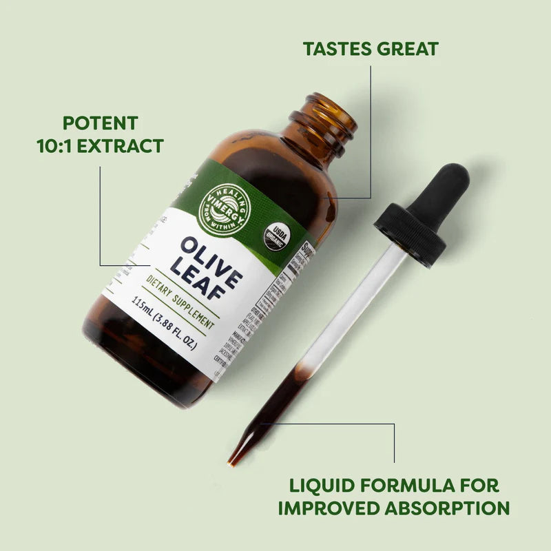 Vimergy Organic Liquid Olive Leaf – 115 ml