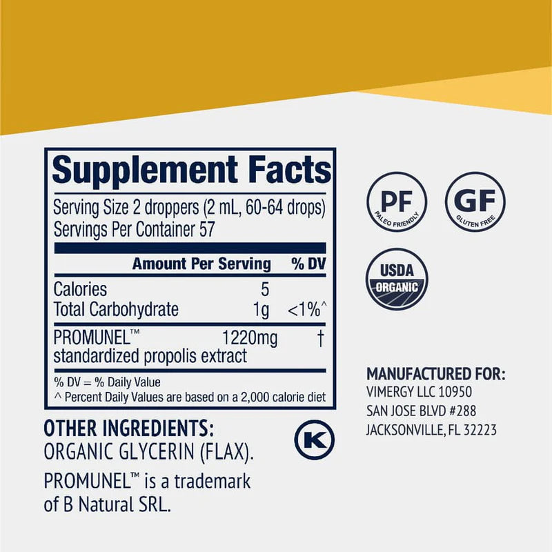 Vimergy Organic Liquid PropolisPure® – 115 ml