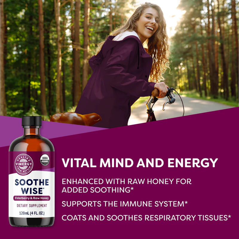 
                      
                        Vimergy Soothe Wise* Elderberry & Raw Honey Síróp
                      
                    